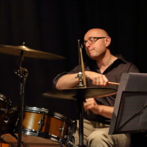 Eric Ford plating the drums